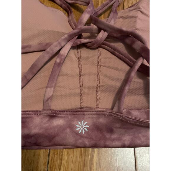 NWOT Athleta‎ Solace Printed Sports Bra Riptide Palermo TieDye Wireless 3X - Picture 6 of 6